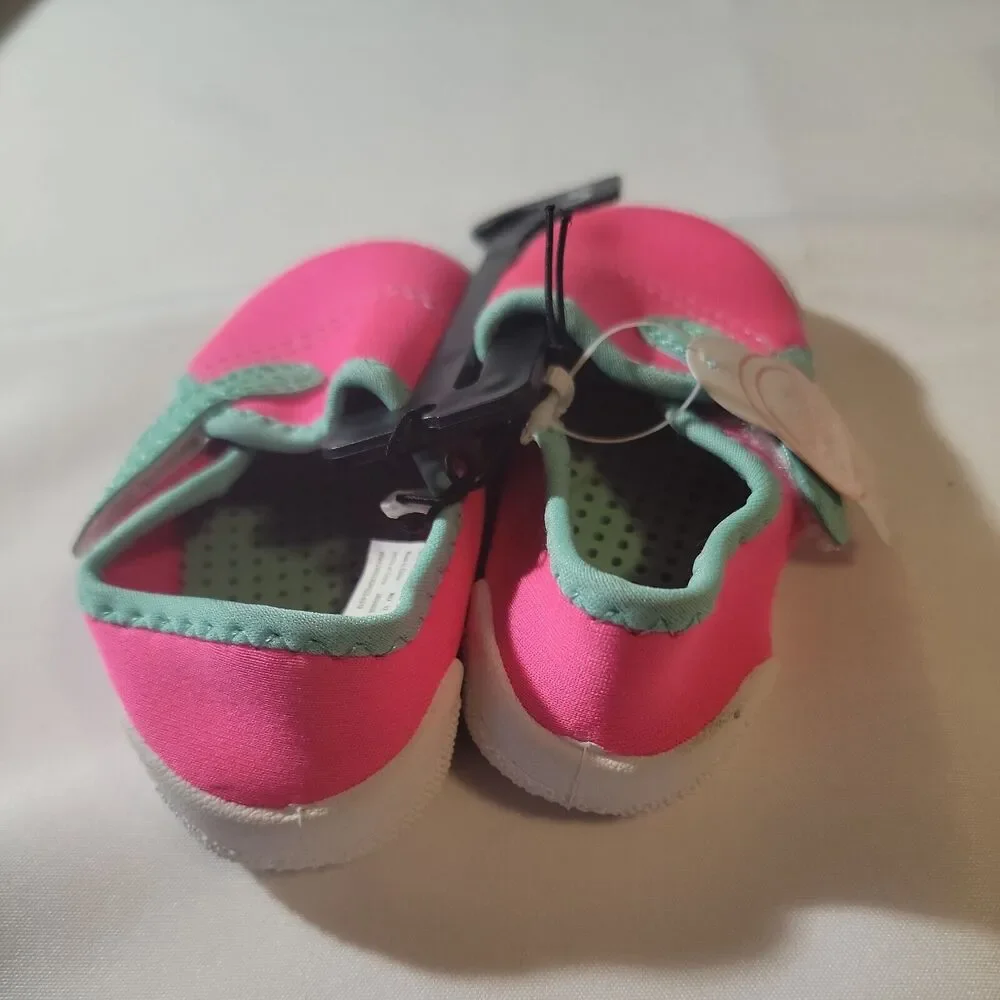 Wonder Nation Infants sz 5 Water Girls Beach Shoes Pink NWT Hook N Loop